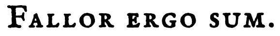 I err therefore I am.